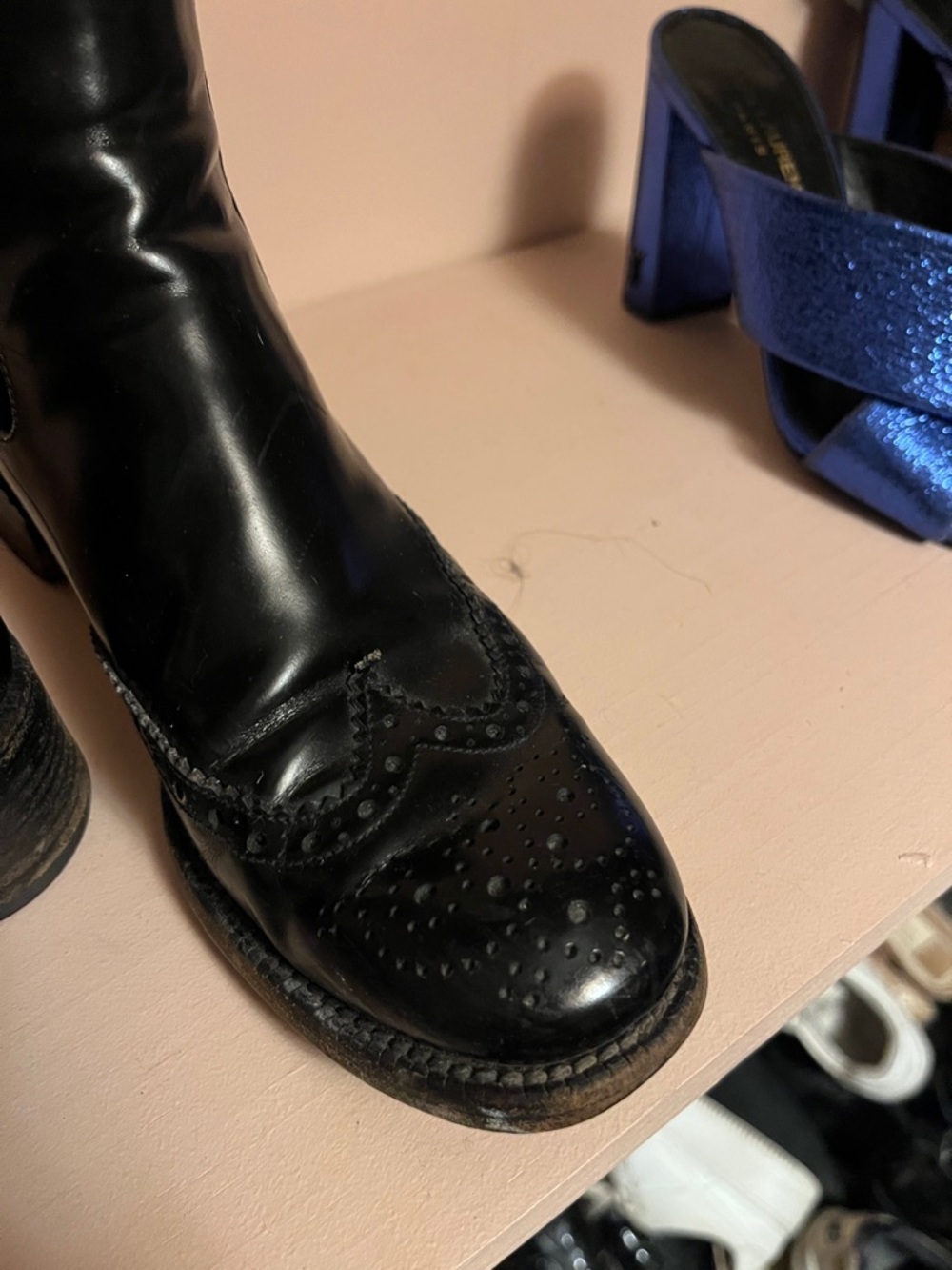 Church's Black Leather Brogue Ankle Boots